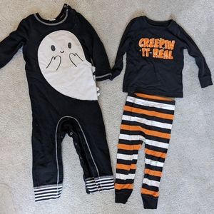 Baby/Toddler Pair of Halloween Pajamas